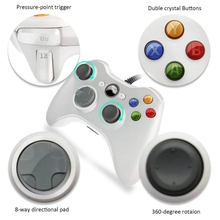 USB%20Wired%20Game%20Controller%20For%20Xbox360%20Console%20Joypad%20For%20Win%207/8/10%20PC%20Joystick%20Controle%20Mando%20Gamepad%20For%20Xbox%20360%20Accessories%20-%20Image%206