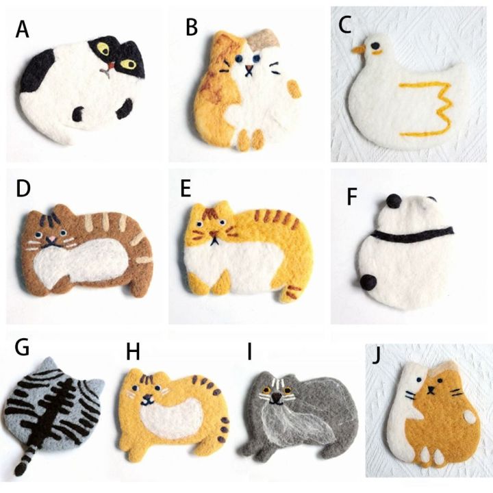 1PC%20Felted%20Wool%20Cat%20Coasters%20Cute%20Animals%20Handmade%20Coasters%20Ins%20Kitten%20Cup%20Pad%20Home%20Photo%20Props%20Dining%20Table%20Decoration%20-%20Image%206