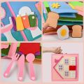 Montessori Busy Book Felt Quiet Book For 1-6 Years Early Learning Life Skills Toys With Pictures And Simulated House Games Vnce Lncei. 