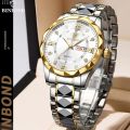 BINBOND B2521 Fashion Luxury Business Men Watches 30M Waterproof Week Date Clock Sport Quartz Mens Wristwatch Relogio Masculino. 