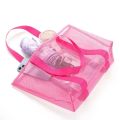 Pink Fashion Large Capacity Mesh Women'S Beach Bag Shoulder Bag Handbag.