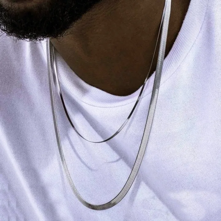 Stainless%20steel%20Snake%20Chain%20Necklace%20For%20Men%20Silver%20Snake%20Necklace%20-%20Image%206
