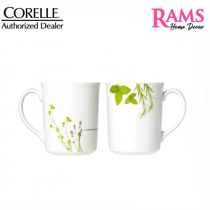 Corelle%204%20Pcs%20Vitrelle%20Tempered%20Glass%20Porcelain%20Mug%20/%20Drinkware%20/%20Tableware%20/%20Serveware%20/%20Households%20/%20Dining%20/%20Gelas%20Cawan%20Porcelain%20/%20Gelas%20Kaca%20-%20Sakura%20/%20European%20Herbs%20/%20Country%20Rose%20/%20Plum%20/%20Rosabelle%20/%20Provence%20Garden%20/%20Daisy%20Field%20-%20Image%204