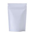 100Pcs Matte White Aluminum Mylar Foil Zip Lock Stand Up Bag Self Seal Tear Notch Reusable Doypack Food Snack Chocolate Pouches.