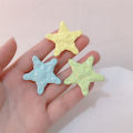 Sweet Cool Pentagram Hair Clip Cream Glossy Star Hair Accessories Star Hairpins GJCUTE. 