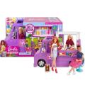 Barbie Fresh 'n' Fun Food Truck - Includes 30+ Realistic accessories: Menu Board, Pots, Utensils, and More for Kids - GMW07.