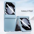 HOCE For ZFlip5 3in1 Hinge Full Screen Film Phone Case for Samsung Galaxy Z Flip 6 Z Flip 5 5G flip5 Cases Shockproof Protection Cover Casing. 