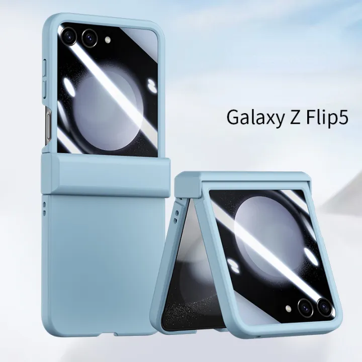 HOCE%20For%20ZFlip5%203in1%20Hinge%20Full%20Screen%20Film%20Phone%20Case%20for%20Samsung%20Galaxy%20Z%20Flip%206%20Z%20Flip%205%205G%20flip5%20Cases%20Shockproof%20Protection%20Cover%20Casing%20-%20Image%206