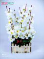 Artificial Cherry Blossom Flower In Plastic Vases --30Cm - Home Decoration Item - Home Decoration Item - artificial flower. 