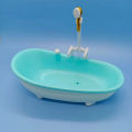 Miniatures Electric Bathtub Doll Accessories Plastic Tub 1:6 Scale Dollhouse Furniture Spraying Water Kids Bathing Toys.