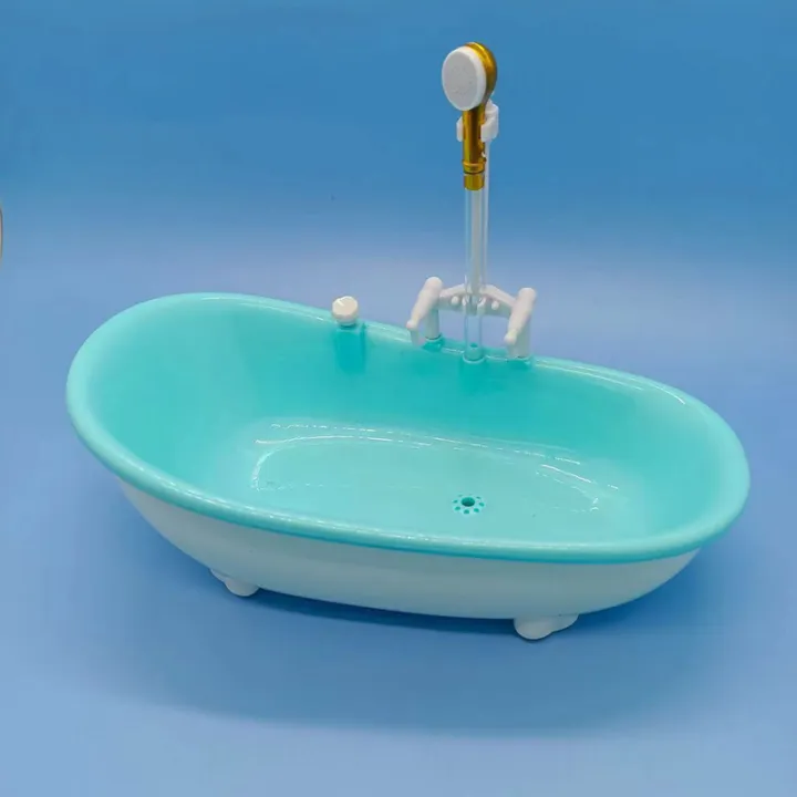 Miniatures%20Electric%20Bathtub%20Doll%20Accessories%20Plastic%20Tub%201:6%20Scale%20Dollhouse%20Furniture%20Spraying%20Water%20Kids%20Bathing%20Toys%20-%20Image%206