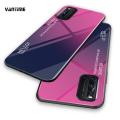 Vantime for Vivo V19 Case Gradient Phone Back Hard Glass Cover. 