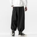 MRDONOO Men's Chinese Style Harem Pants Oversize Cotton Trousers Plus Size 5XL Male Jogger Baggy Pants 2020 Autumn.