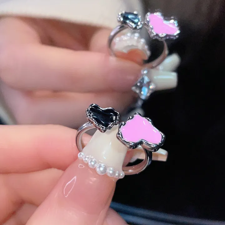Y2K%20Enamel%20Drop%20Oil%20Love%20Heart%20Colorful%20Rings%20For%20Women%20Girls%20Korean%20Fashion%20Cute%20Aesthetic%20Pink%20Ring%20Jewelry%20Accessories%20-%20Image%203