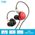 TRN V90S 5BA+1DD Metal Headset Hybrid HIFI Bass Earbuds In Ear Monitor Noise Earphone Noise Cancelling Earbuds Sport Headphone.
