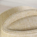Wide Brim Cowboy Hat Protective Sunscreen Unisex Sheriff Cap Adjustable Wind Rope Western Hat for Horseback Riding Fishing.