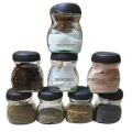 Glassware Food Jar , Food Container, Jar (lid Multicolour) 6pcs. 