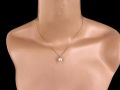 Fashion Sweet Pearl Ball Droplets Chain Necklace.