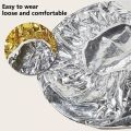 1pc Ladies shower cap thermal insulation aluminum foil hat stretch shower cap hair salon hair dyeing cap hair dyeing tools. 