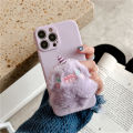 Ins Cute 3D Fuzzy Plush Monster Bracket Phone Grip Tok Griptok Korea Holder Ring For iPhone 14 13 Accessories Phone Stand Holder. 
