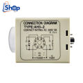 ANLY AH3-2 Timer Delay Relay AC 220V 8 Pins 0-60M With Socket Base. 