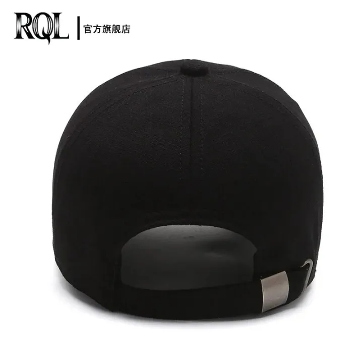 Men's%20Hat%202022%20Autumn%20Winter%20Baseball%20Cap%20Casual%20Trucker%20Cap%20Outdoor%20Black%20Solid%20Color%20Keep%20Warm%20Windproof%20Adjustable%20Snapback%20-%20Image%203