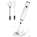 Mini Electric Handheld Milk Frother Electric Blender for Milk Frother Cappuccino Pink.