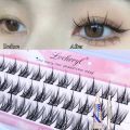 Mikiwilash 30pcs Diy Eyelash Extension Set Cluster 3D Natural False Eyelashes Effect Makeup Tools For Party With Free Glue twezzer.
