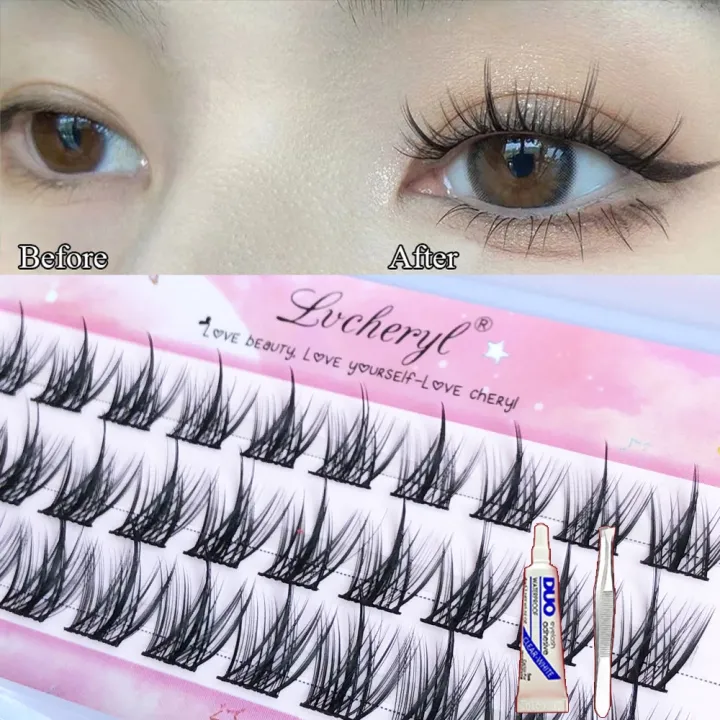 Mikiwilash%2030pcs%20Diy%20Eyelash%20Extension%20Set%20Cluster%203D%20Natural%20False%20Eyelashes%20Effect%20Makeup%20Tools%20For%20Party%20With%20Free%20Glue%20twezzer%20-%20Image%203