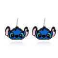 Disney Lilo Stitch Cartoon Ear Pendants Kawaii Stitch Metal Earring Delicate Female Jewelry Accessories Woman Girl Gifts.