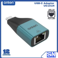 ONTEN (OTN-UC101H) Type-C TO RJ45 Lan Mini Converter 10/100Mbps. 
