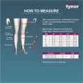 Tynor D.V.T. Stocking Thigh High (Pair), White, Large, Pack of 2. 