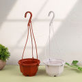 1Pc Hanging Octagonal Flowerpot Plastic Flower Succulent Orchid Hanging Pot BAWEI.