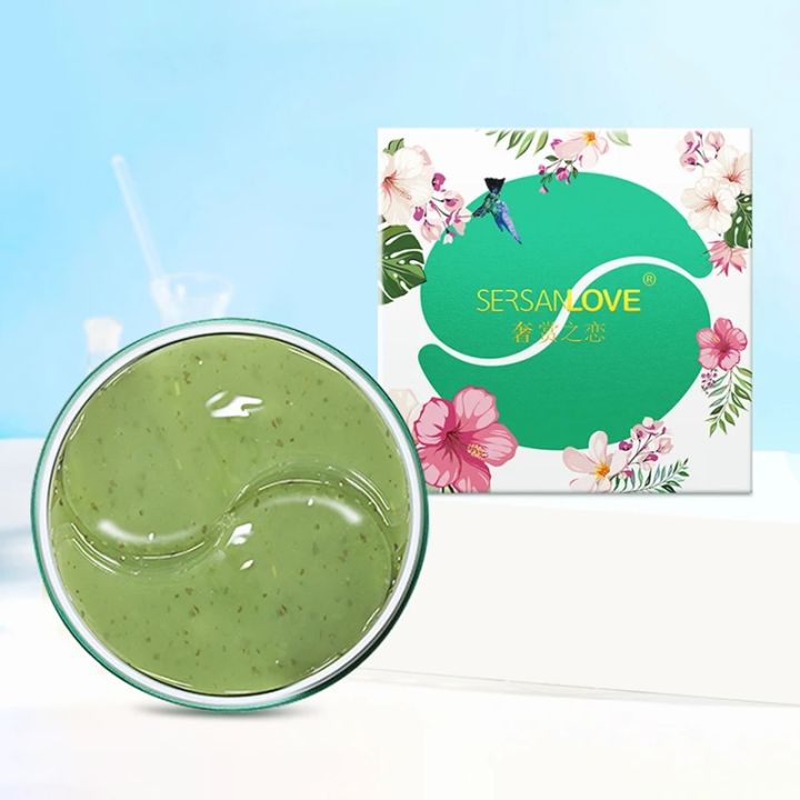 GreenTea/Roselle Tea Hydrogel Eye Mask Gel Eye Patch Anti-aging Wrinkles Brightening Soothing Calming Korean Skin Care Products Abandon Abandon