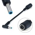 7.4mm X 5.0mm Female To 4.5mm X3.0mm Male Charger Adapter Power Connector Converter Cable DC Jack For HP Envy Pavilion G1 G2 G3. 