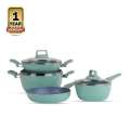 Kiam 7 Piece Ceramic Coating Granite Non Stick Cookware Set (Induction Bottom). 