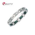 EBUTY Men's Bracelets Magnetic Chain Link Bracelet Luxury Fashion Health Care Jewelry With Hook Buckle Clasp Therapy Bangles. 