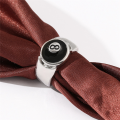 Pool Ball Ring Billiards Men'S Ring Adjustable Number Black 8 Eight Pool Billiard Ring, for Pool Lovers. 