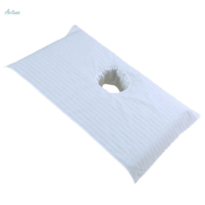 3x%20Cotton%20Spa%20Massage%20Table%20Cover%20Beauty%20Slaon%20Bed%20Face%20Hole%20Towel%20White%20-%20Image%205