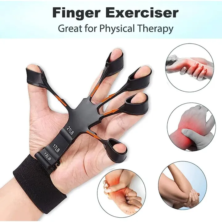 Strangulation Accessory Finger Finger Gripper Finger Exerciser Guitar Finger Exerciser 6 Resistant ...