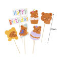 Cake Insert Card Smooth Surface Cute Cartoon Cake Card.