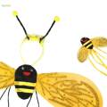 Child Honey Bee Costume Kids Girls Bee Dress Up Headband Party.