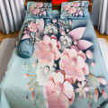 Premium King Size 3D Design Bed Sheet. 