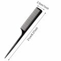 RAT Tail Combs Professional Style Anti Static Heat Resistant Tail Comb Black Tease Layers Rattail Comb For Back Combing Root Teasing Men Women Beauty Products Plastic Handle Hairbrush. 