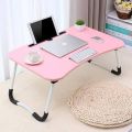Folding Desk  Home Computer Stand  Bed laptop table  Laptop Desk  Notebook Desk  Laptop Table  Bed Sofa Tray Table  Dormitory Study Table   Aluminum Foldable Laptop Table with Cup Holder & IPad Slot. 