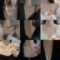 We Flower Korean Fashion Silver Shiny Zircon Bow Pendant Necklace For Women Girls Chic Lovely Butterfly Clavicle Chain Necklace Jewelry Gift.