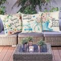 Spring Pillow Covers 18X18Inch Throw Pillow Case Set of 4,Home Decor.
