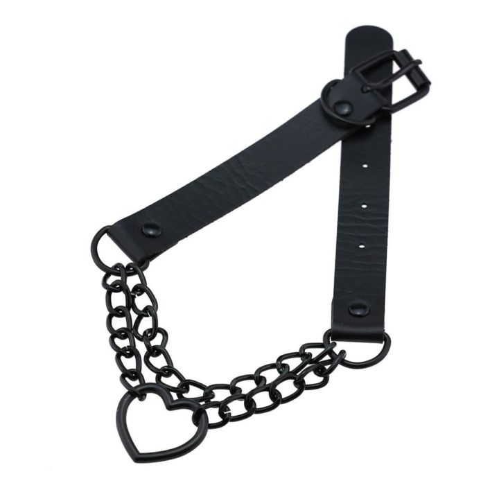 Vintage%20Heart%20Necklace%20Choker%20With%20Chain%20Goth%20Collar%20For%20Girls%20Grunge%20Punk%20Cute%20Kawaii%20Egirl%20Chocker%20Harajuku%20Accessories%20-%20Image%205