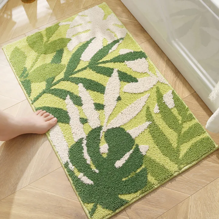 Green%20Leaves%20Bath%20Mats%20Non-slip%20Absorbent%20Machine%20Washable%20Floor%20Mat%20Bedroom%20Carpet%20Rugs%2050x80cm%20-%20Image%209