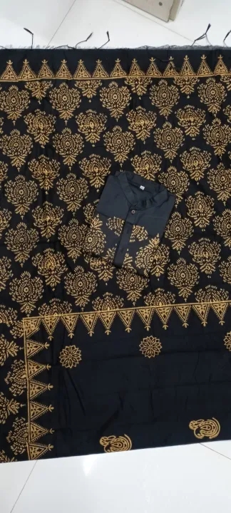 Occasional%20Dress/Couple%20Set/Matching%20Dress/Traditionally%20Dress/Sari%20And%20Panjabi-%20Block%20Print%20Saree%20&%20Panjabi%20-%20Sari%20-%20Saree%20-%20%E0%A6%B6%E0%A6%BE%E0%A7%9C%E0%A6%BF%20-%20Image%207